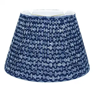 Gathered Empire Lampshade in White Noise