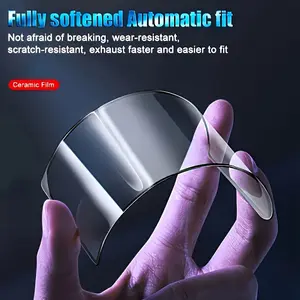 Set of 3 Matte Ceramic Film Screen Protectors Suitable for Iphone Models 17 Pro Max, 17 Air, 16 Pro Max, 16E, 16, 15, 14, 13, 12, 11, Plus, X, XS, XS Max, XR, And Mini, Featuring Anti-Fingerprint Properties, 2.5D Rounded Edge