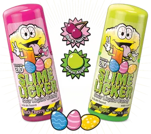 Easter Slime Licker 2.0 - Black Cherry or Green Apple - Sour Liquid Candy