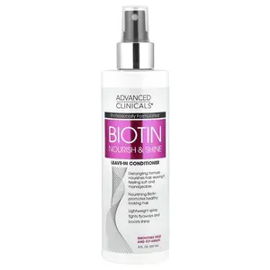 Advanced Clinicals Biotin, Leave-In Conditioner , 8 fl oz (237 ml)