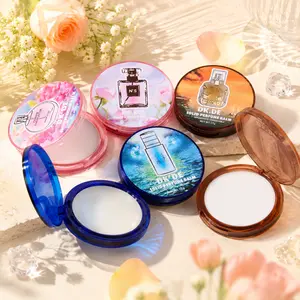 Solid Perfume Balm - 6 Fragrance Scents Set, Long Lasting Freshness, Portable Compact, 13g Each, Daily & Travel Essential Women's Body Mist peach eyeshadow