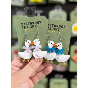 Vintage Goose Earrings
