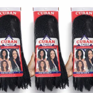 Cuban Twist Braid 18” – Color #2 (Natural Black)    3 Packs Bundle – Full Head Ready!   Length: 18 inches Color: #2 Natural Black ONLY  Perfect for: ️ Twists ️ Faux Locs ️ Crochet Styles  ️ Natural texture ️ Full & fluffy ️ Lightweight ️ Pre