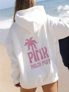 Hoodies For WomenPalm Puff Classic Puff Heather WHITER  HoodieLoose And Comfortableed Hardy Clothes