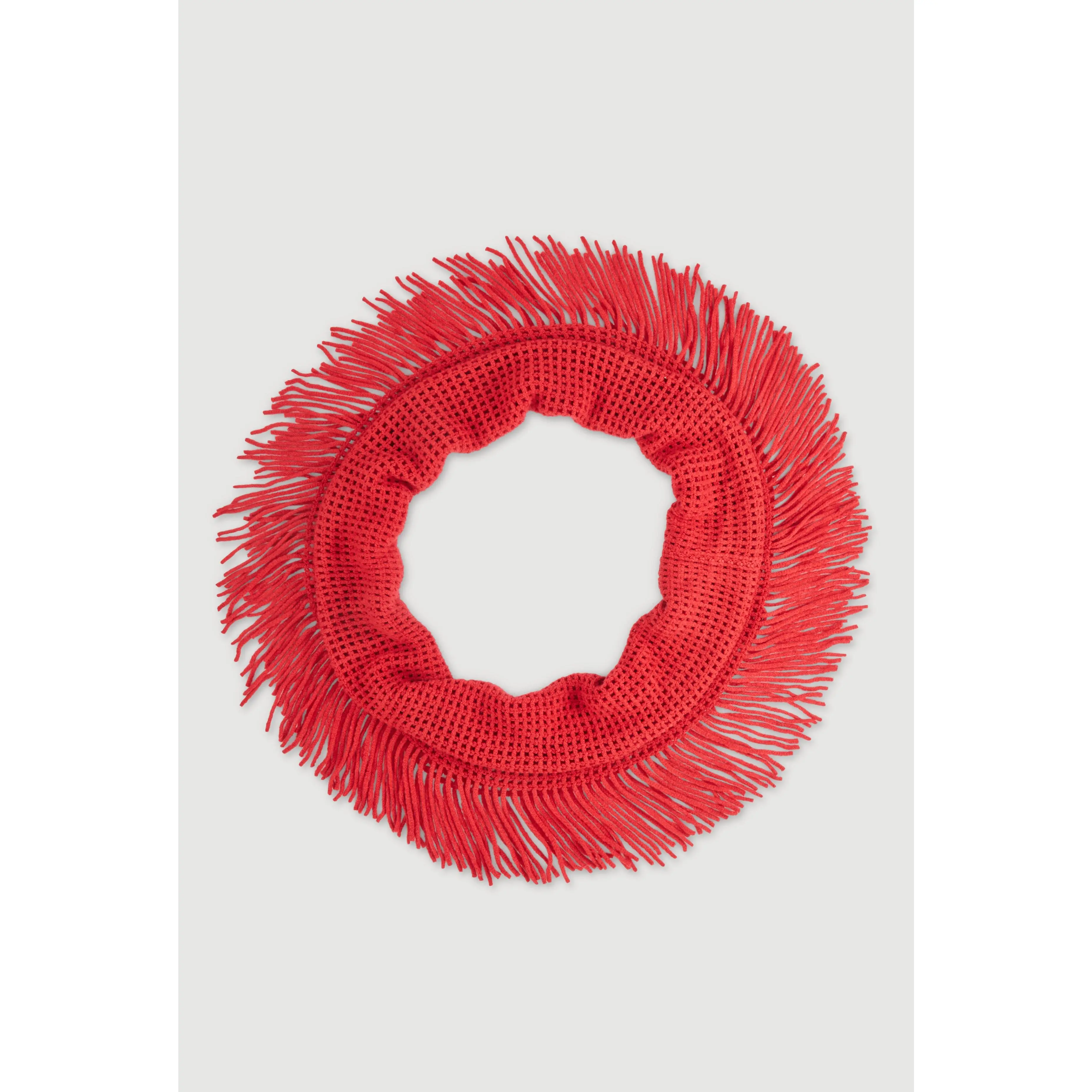 Fringed Infinity Scarf