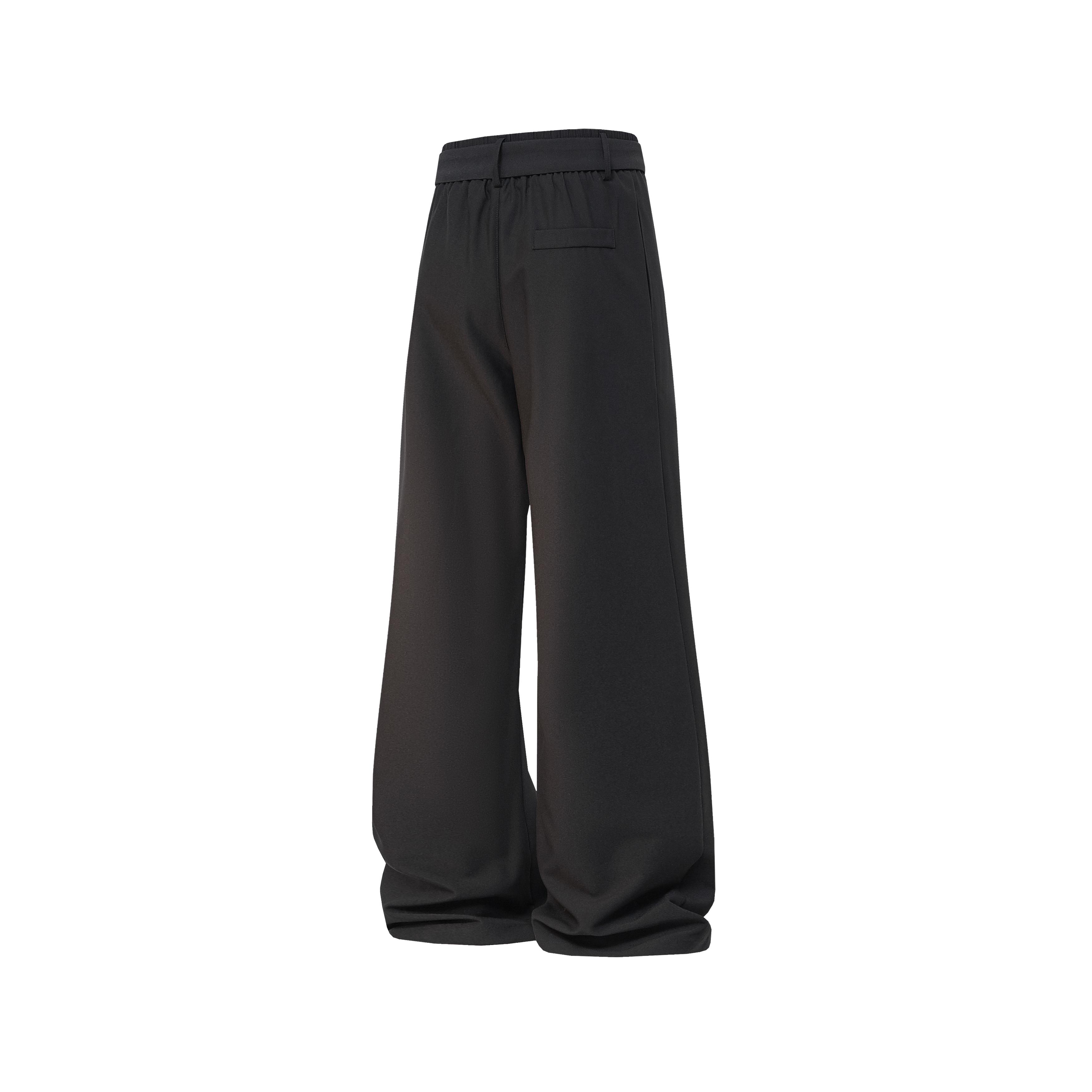 Men’s summer lightweight American high-street loose slightly flared casual dress pants