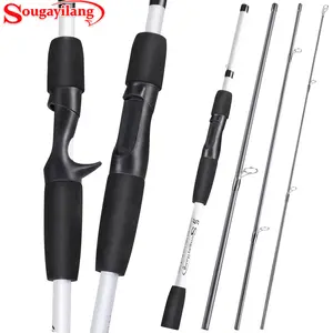 Sougayilang Fishing Rod, 4 Accounts Portable Casting Rod Spinning Rod for Freshwater Tournament Quality Fishing Pole, Outdoor fishing supplies