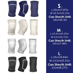 1 Pair of Thickened Polyester Sports Knee & Elbow Pads for Adults - Protective Gear Dance, Volleyball, Football, Basketball, MMA, Boxing, and Roller Skating Comfortable, Durable, Non-Electric, in Black, White, Gray, Navy Blue