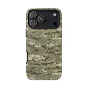 Tactical Multicam Camo Case, Military Grade Aesthetic Camouflage Cover Gift For Her Trendy Streetwear Gift - IP 11, 12, 13, 14, 15, 16 All Model series