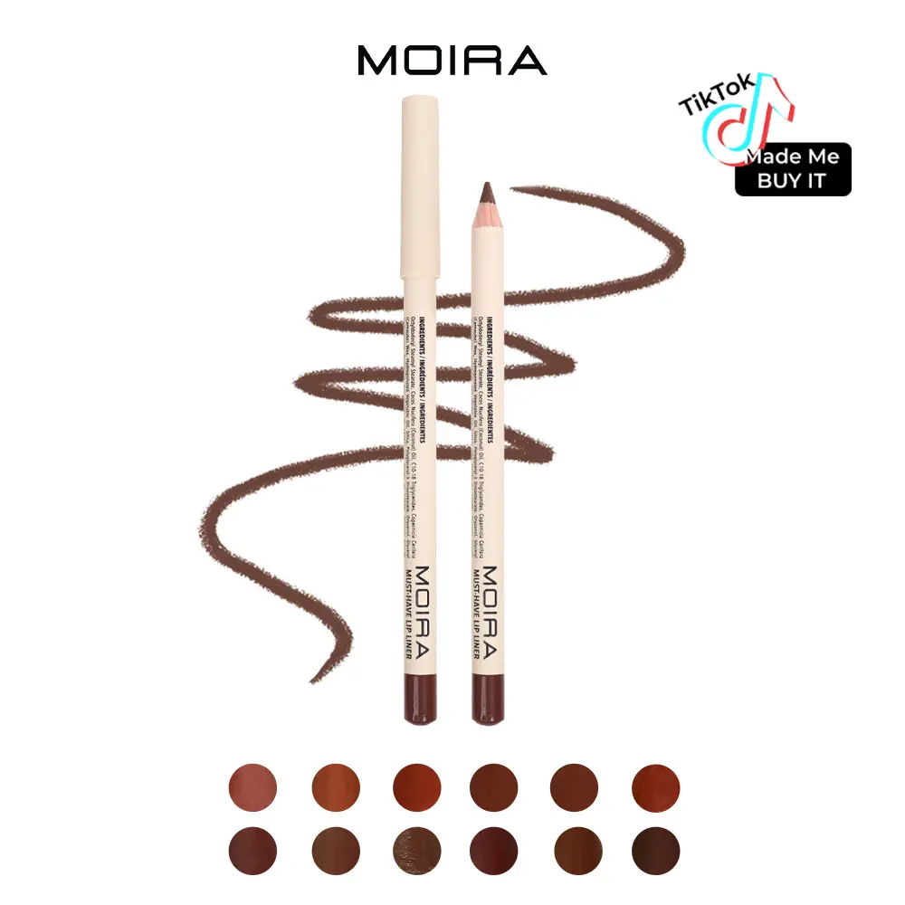 MOIRA | Must-Have Lip Liner (011, Very Brown) | Creamy Waterproof Lip Liner for Precise Definition & Long-Lasting Wear