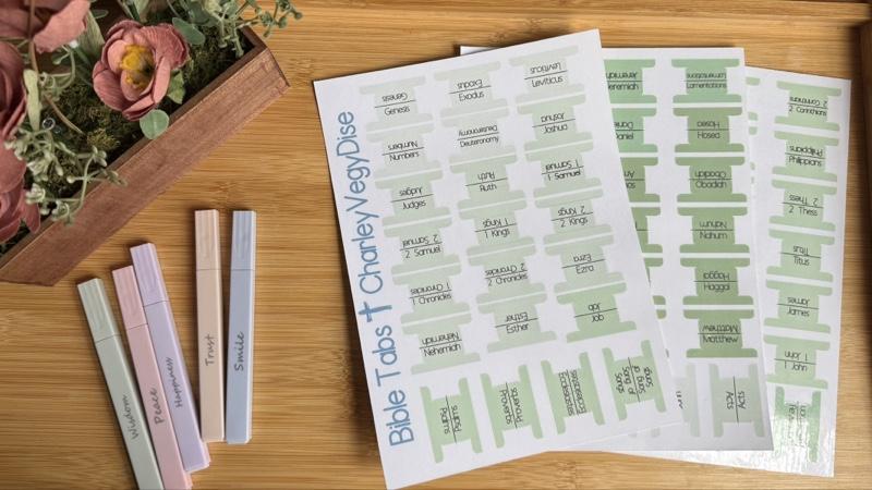 Bible study kit with reading tracker