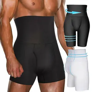 Men's Girdle Compression Shorts, Tummy Control Underwear, Thigh Slimmer - High Waist Body Shaper Shorts, Seamless Shapewear