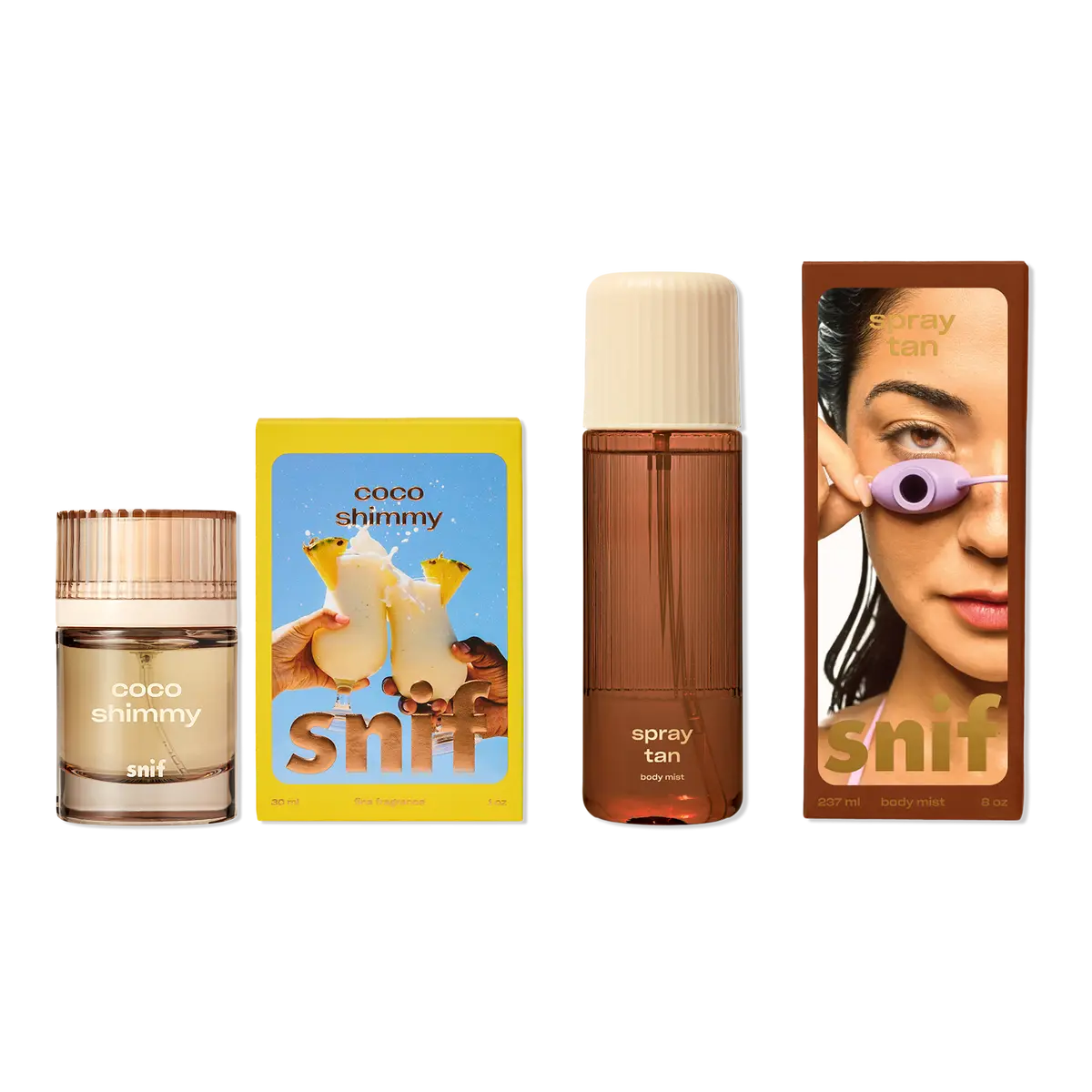 Snif Vacation Glow Body Mist + Coco Shimmy Perfume Duo Snif Vacation Glow Body Mist + Coco Shimmy Perfume Duo