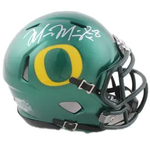 Marcus Mariota Autographed Oregon Ducks Speed Mini Riddle Helmet W/ Authenticity Hologram