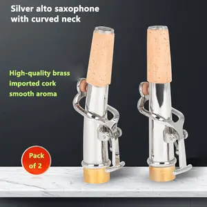 High-Note Saxophone Straight & Curved Neck Set, Essential Musical Instrument Accessory, Perfect for Musicians & Enthusiasts