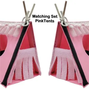 Set of 2 Pink Tent Hides