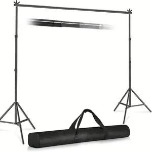 Adjustable Photo Studio Backdrop Stand Kit - 10x7ft (WxH)