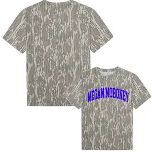 Unisex Megan Moroney Mossy Oak Bottomland Camo Printed Shirt, Cloud 9 Tour Merch, Stretch Fabric, Streetwear Casual Material Versatile Styling Soft Fabric Edgy