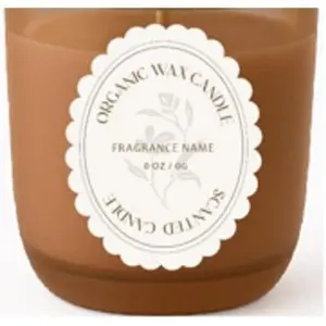 Sugar &  Scented Candle 8oz -  Color Glass Jar -- Hand-Poured Soy & Paraffin Wax - Clean , , Up to 30 Hours,  Decor &  Giving
