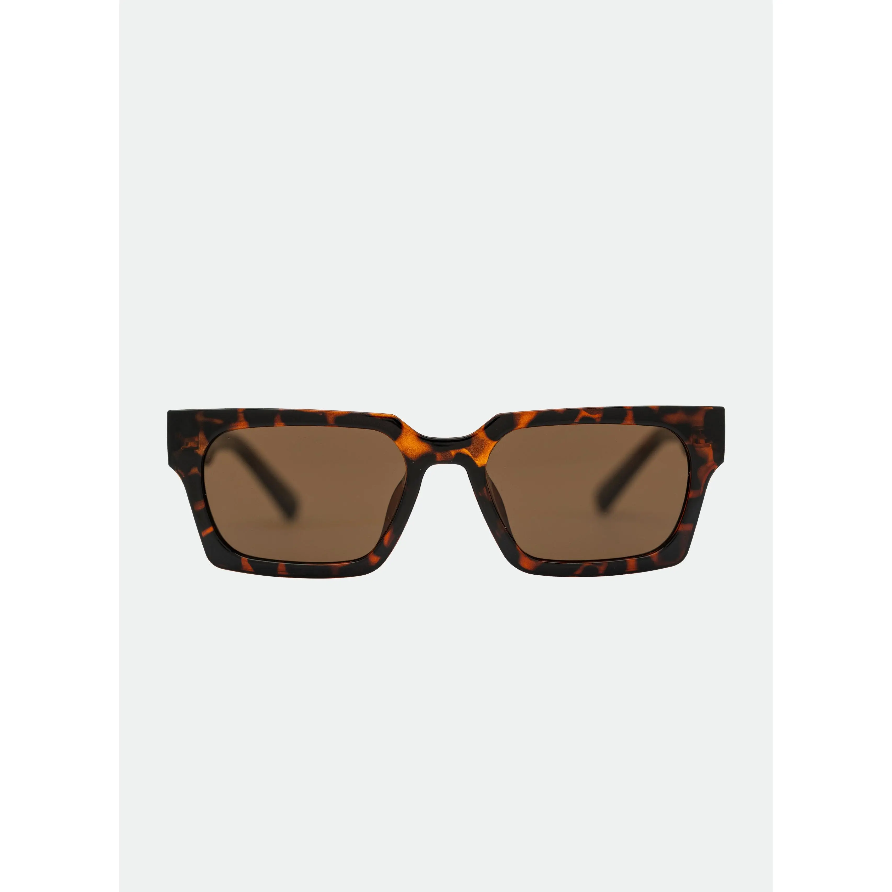 OTRA Rocco Tortoiseshell Sunglasses - Square Frame Brown Lenses Classic & Contemporary Design Lightweight Versatile Style Unisex
