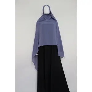 XL Premium Chiffon Hijab - Dusty Blue