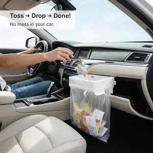 Foldable Trash Can for Kitchen Cabinet Door - Collapsible Hanging Garbage Bin with Lid, Wall Mounted Portable Trash Bin, Space Saving Waste Basket for Bathroom, Bedroom, Office, Car, Camping, RV, Home Organization & Cleanup