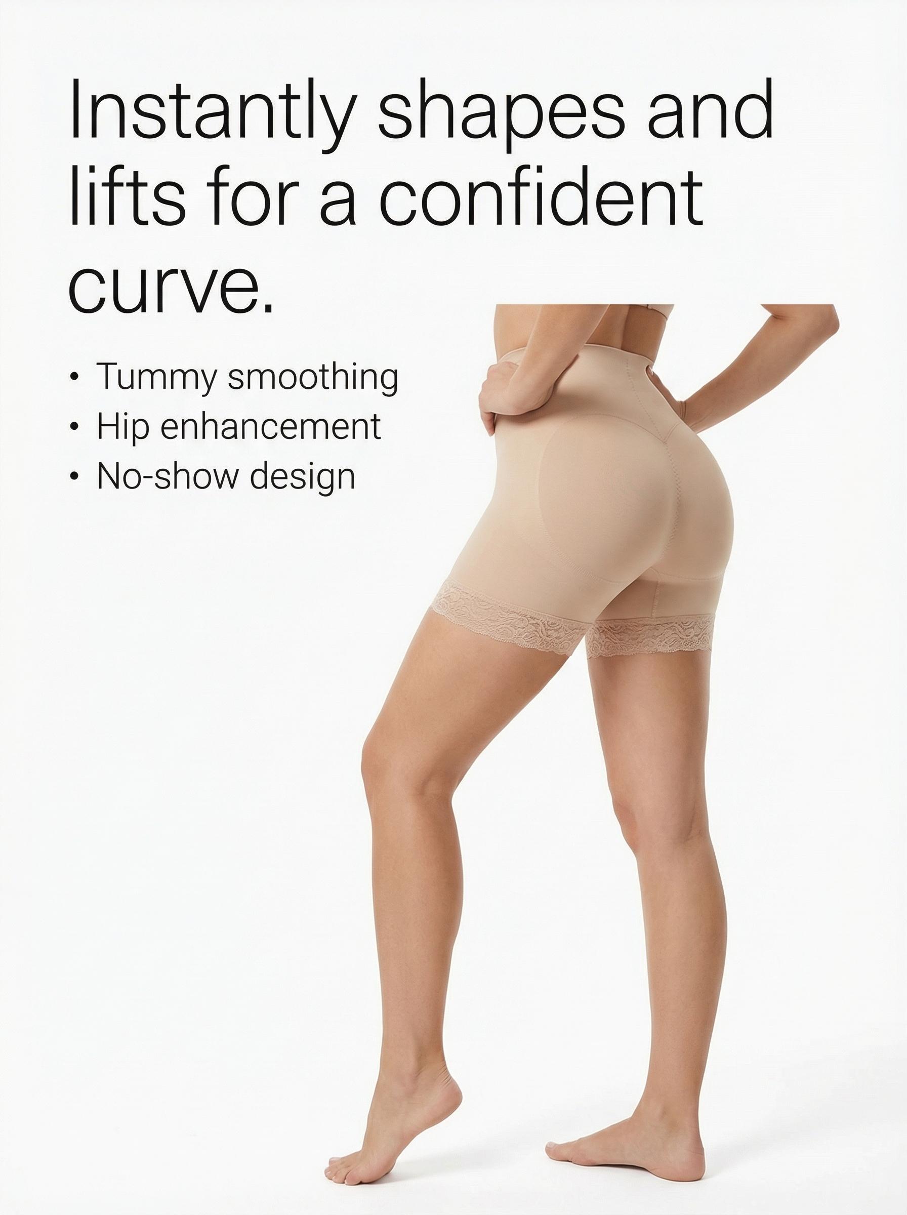 The waist-shaping underwear is elastic, breathable, and seamless with a belly control and hip lift design, providing a basic, minimalist, and multi-colored option for women to feel confident in their daily lives