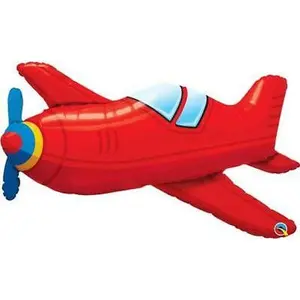 Qualatex 36" Red Vintage Airplane Balloon