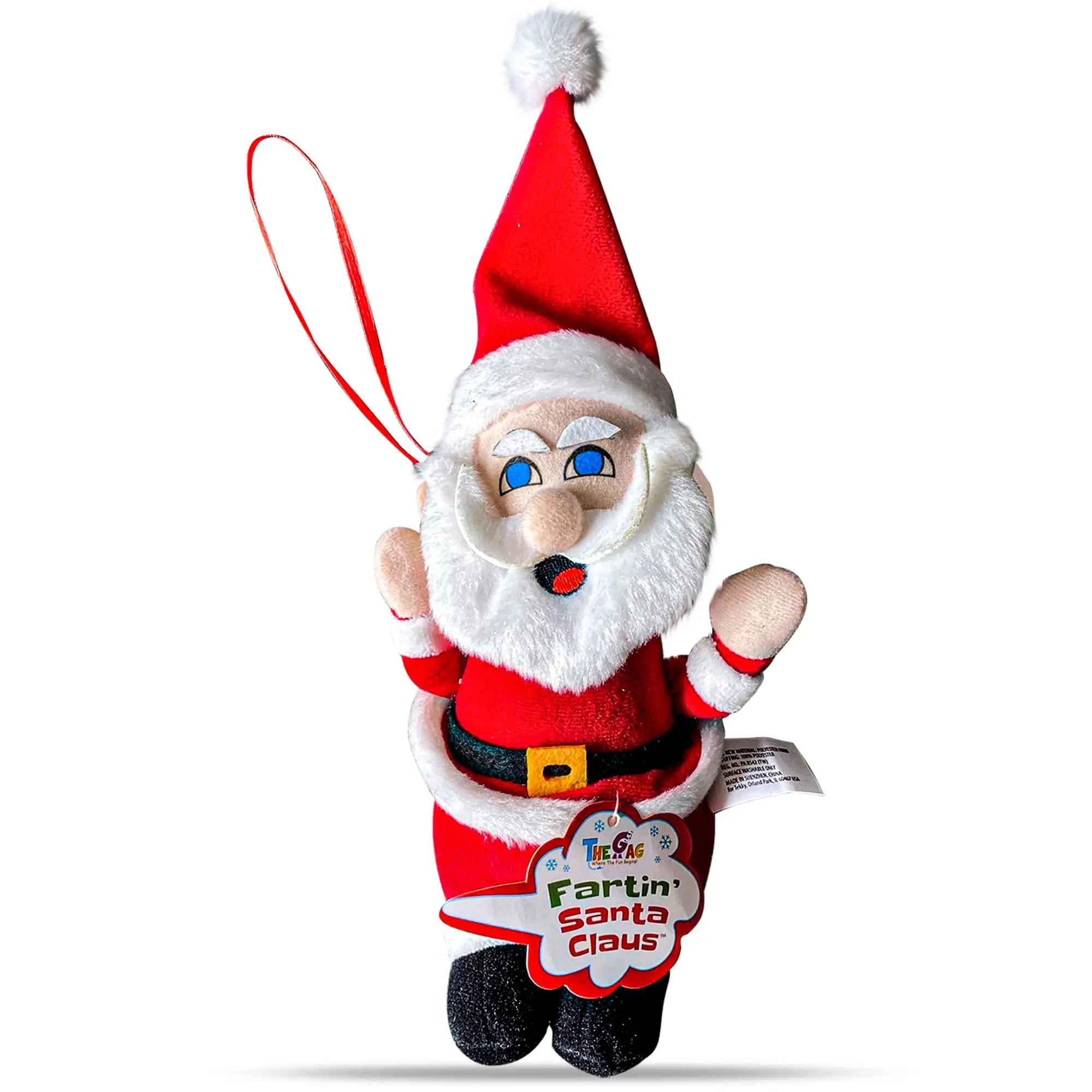 Farting Santa Claus Tree Ornament-Farts Deck the Halls-Funny Christmas Ornament
