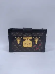 Pre-owned Louis Vuitton canvas Shoulder Bags Petite Malle trunk Monogram（with Red X Detail18.5）（BF 12Z） KY02588