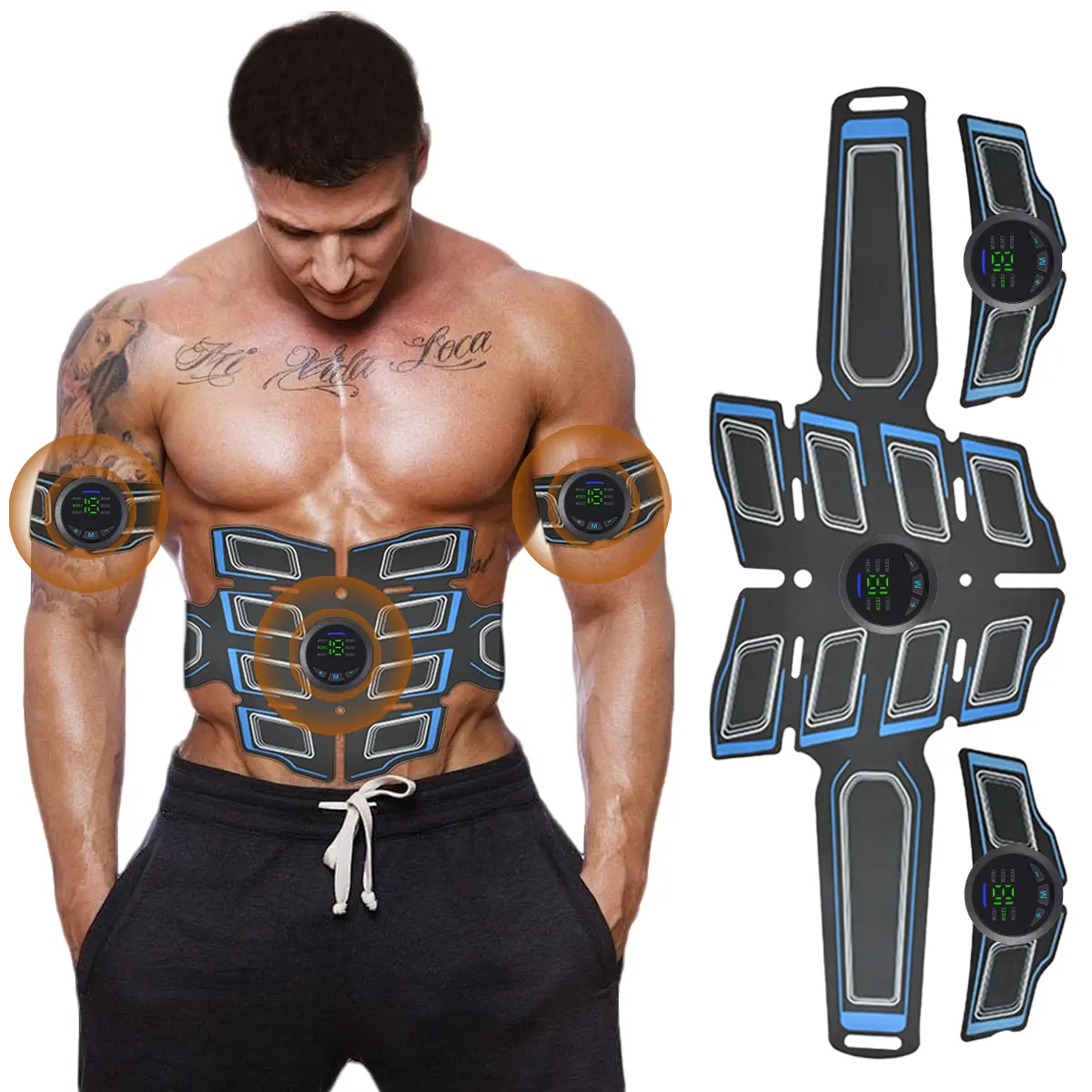 3 in 1 Multi-Functional Muscle Stimulator - EMS TENS Massage Device for Muscle Recovery, Pain Relief, Relaxation & Conditioning, Ideal Personal Care Gift with Multiple Functions