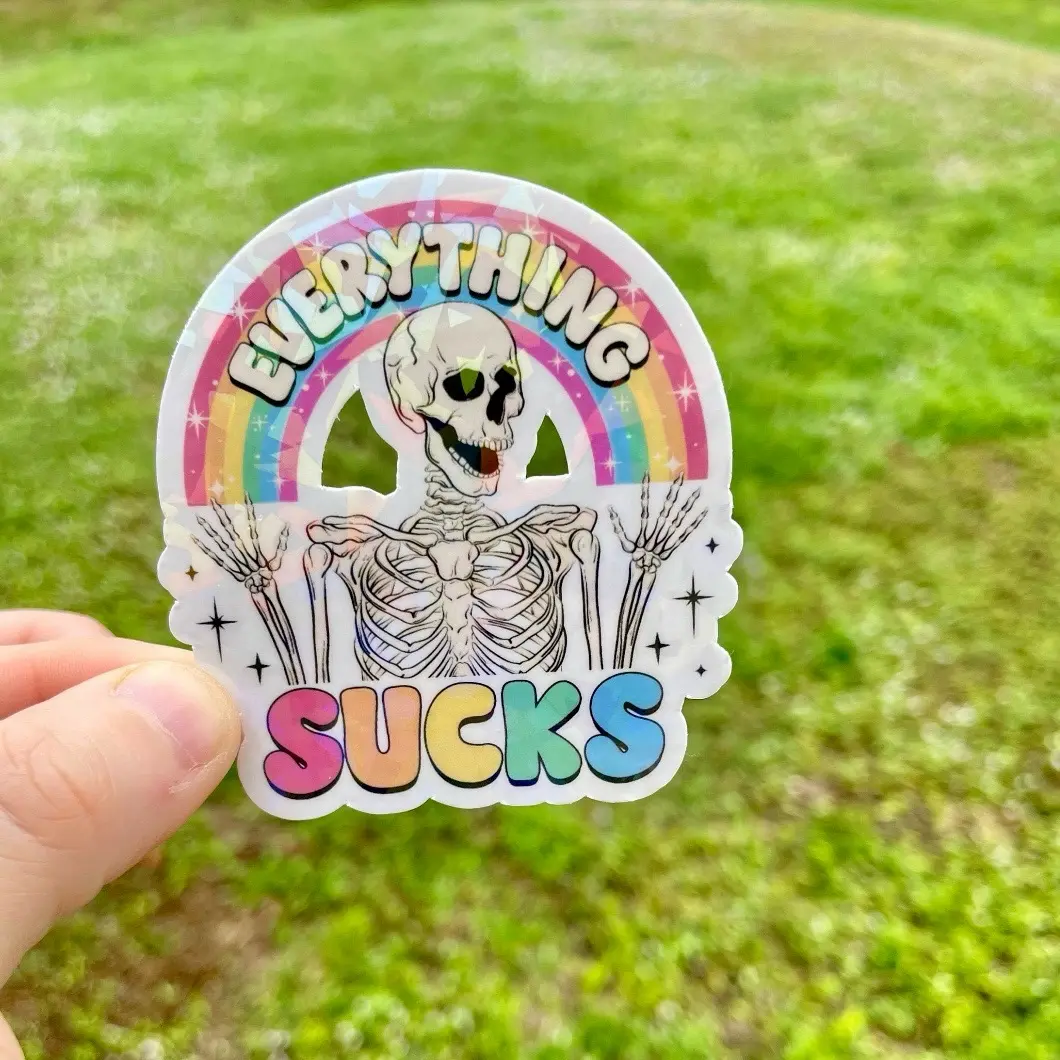 Everything sucks sticker