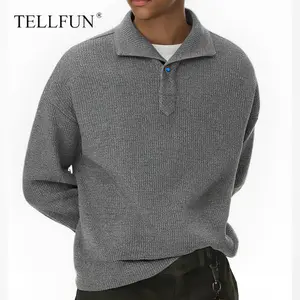 Men’s Oversized Long Sleeve Polo Shirt Casual Loose Fit Comfortable Polo Tee Y2K Streetwear Fashion Top for Everyday Wear,2026 Spring New baggy tshirt