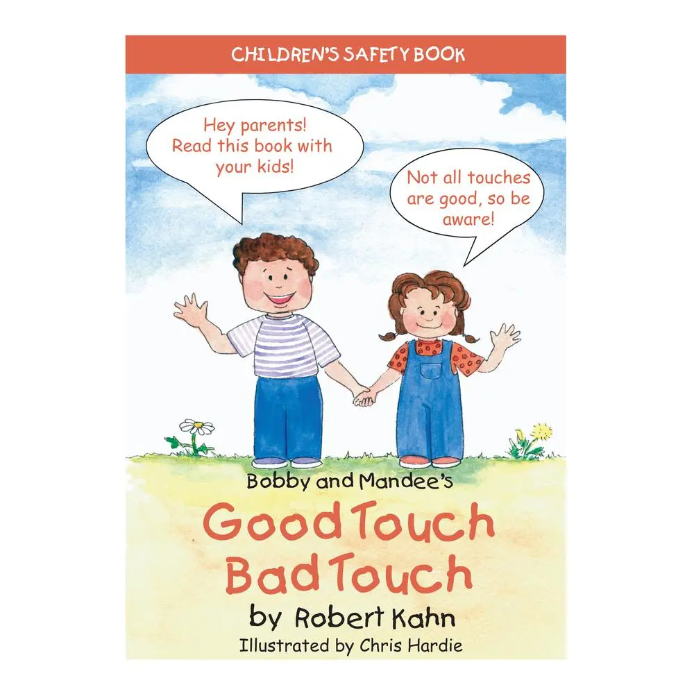 Used Copy Parenting Book - Bobby and Mandee's Good Touch, Bad Touch Safety Guide by Robert Kahn (English Text), Children's Educational Material with 911 Tips, Parent-Child Blank Form, Interactive Quiz, Parenting Books, Read