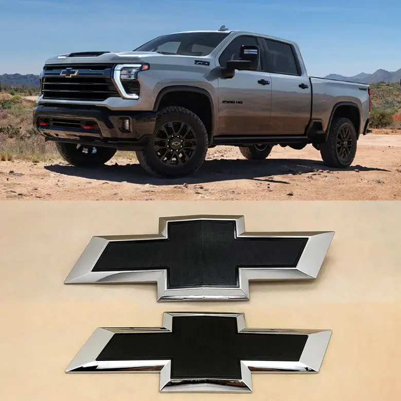 Matte Black Tailgate Letter Inserts – 2019-2025 Chevy Silverado 1500 2500 3500