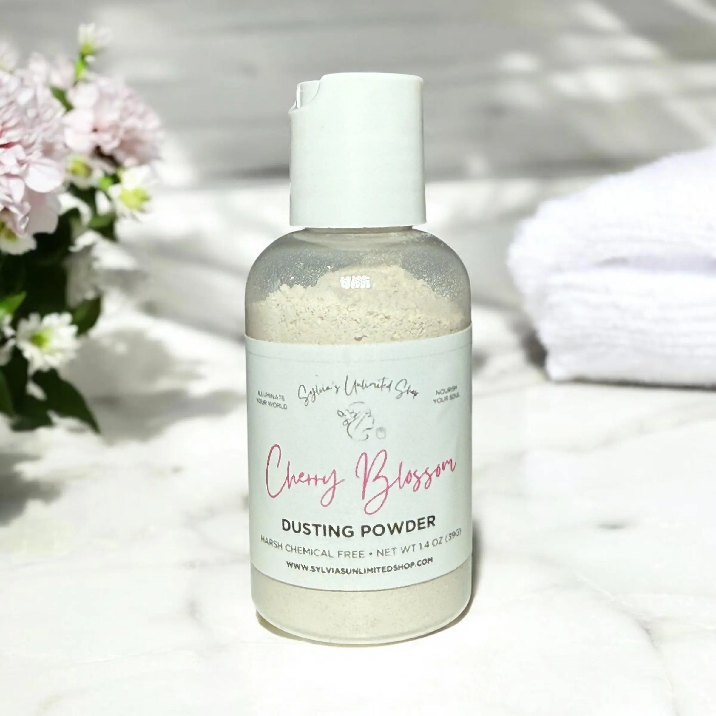 1.4oz. Cherry Blossom Dusting Powder