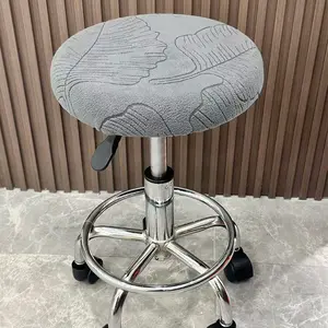2pc Stretch Round Bar Stool Covers, Elastic Material, Fits Most Bar Chairs, Durable and Easy to Clean, Perfect for Home and Restaurant Use