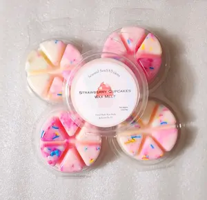 Wax Melts: Scented Round Clam Shell Aroma Room Decor Fresheners Candle Fragrance Luxury Melts