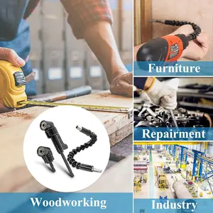 Corner Screwdriver Set, L-Shaped Dual Head, 10-Piece Kit, 105° & 90° Angles, Versatile Hardware Tool, Flexible Shaft Extension Rod