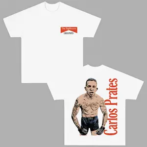 Carlos Prates The Nightmare T-Shirt UFC Carlos Prates Tee Ultimate Fighting Championship Graphic Tee for UFC & Sports Fans Short Sleeve Crew Neck Retro Soft Cotton MMA Shirt Perfect Gift for UFC Fans MMA Fans American Made Fightwear