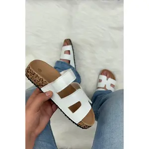 Mini Violet Sandal - White