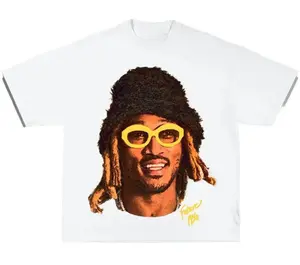 Future Yellow Glasses Graphic T-Shirt, Cotton Top Tshirt Crewneck Streetwear Menswear