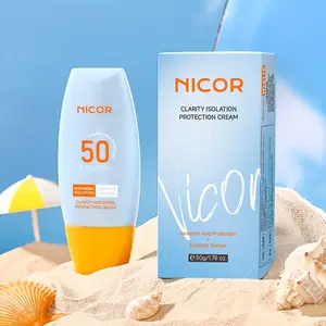 Clear isolation protection does not stimulate UV protection. A must-have moisturizing and clear facial sunscreen when going out.