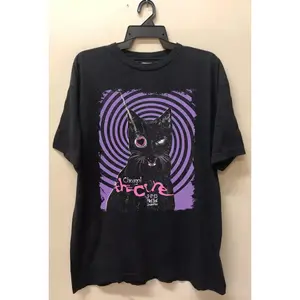 The Cure Love Cat Shirt, Vintage The Cure Band 90s Rock Band Unisex Shirt