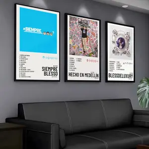 PIKPAKAB-Blessd Rapper Poster Instant Room Glow-Up HD Wall Art | Waterproof Peel & Stick Aesthetic Decor | Easy-Apply Durable Gift | Bedroom Bathroom Hallway Modern Home Decoration