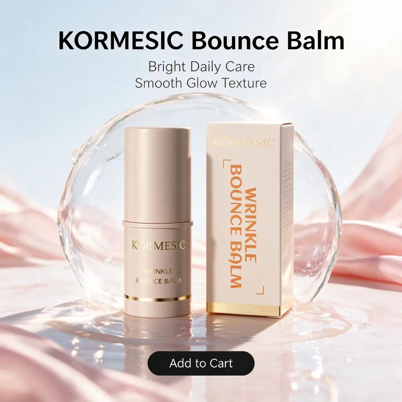 KORMESIC Bounce Balm - Bright Daily Care for Smooth Glow Texture - Ideal for Daily Use sohochic