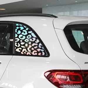 Cartoon Leopard Pattern Car Sticker, Creative Car Window Sticker, Personalized Waterproof Durable DIY Decorative Decals for Car, Stylish Car Merch