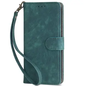Tcl K70 5g Phone Case, PU Leather Flip Cover, Card Slot, Stand, Wrist Strap, Wallet, Compatible with Tcl K70 4g, K70 Power 4g, K70 Se 4g, T453d