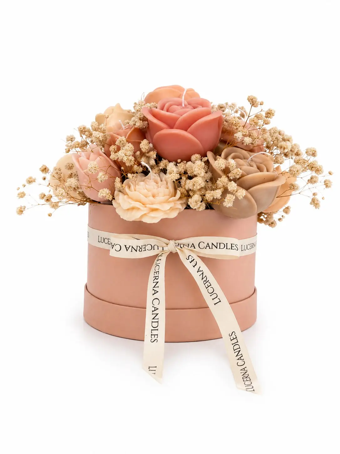 Luxury Flower Candle Bouquet – 18 Soy Wax Candles (Rose Scent)- XL size