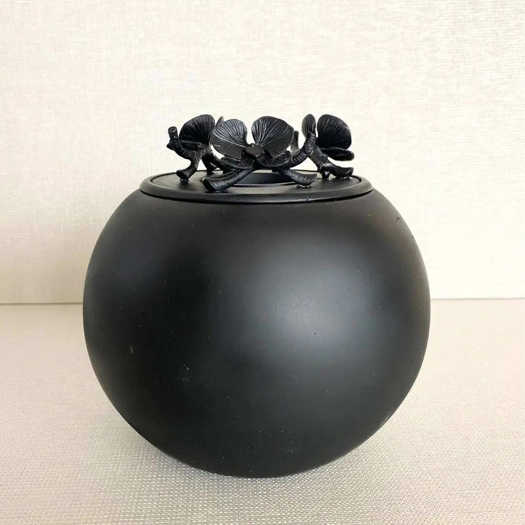 Orchid Urn for Loved ones [Keepsake Size] Handmade - Noir *PRE-ORDER*